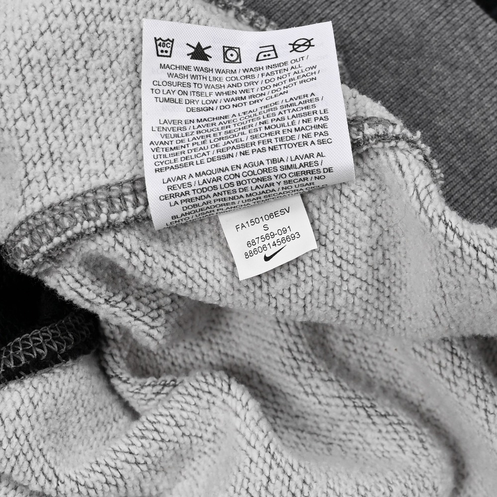 Nike Full Zip Cropped Hoodie Women's Small Long Sleeve Oversized Logo‎ Pockets - Picture 8 of 9